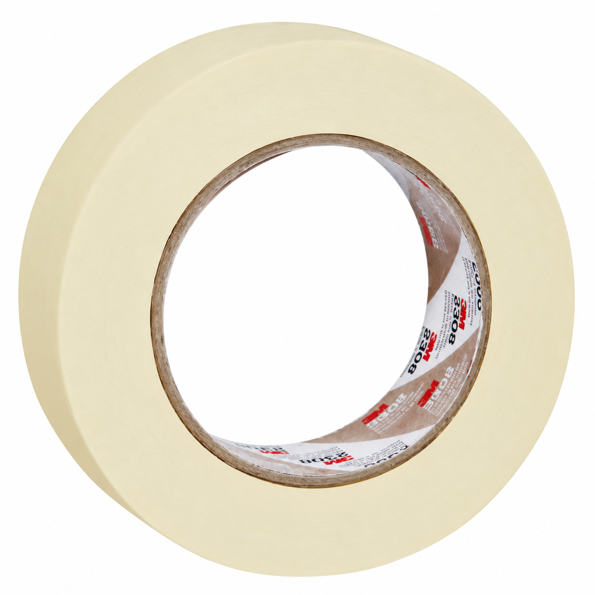 3M 06547 Automotive Masking Tape – 1-1/2 in × 180 ft (36 mm × 55 m), Natural, 2308