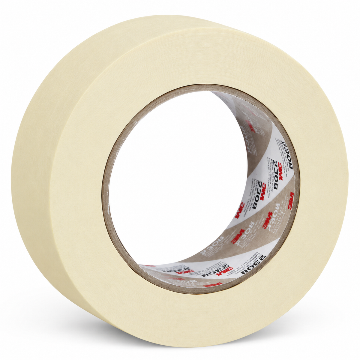 3M 06548 Automotive Masking Tape – 2 in × 180 ft (48 mm × 55 m), Natural, 2308