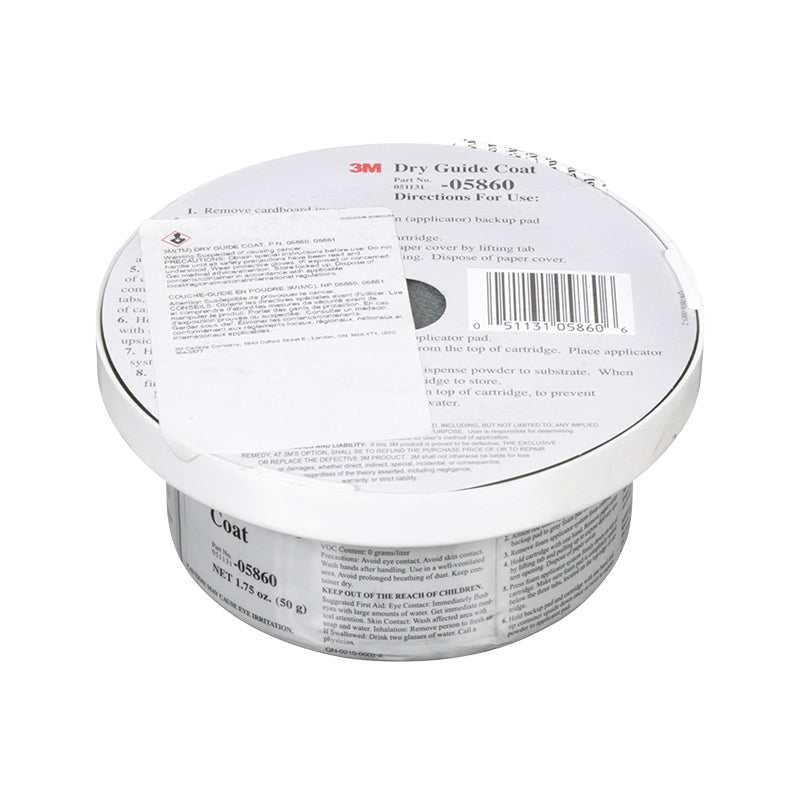 Dry Guide Coat, Cartridge, 05860, Grey, 50 g (1.76 oz.), 10 Packs/Case