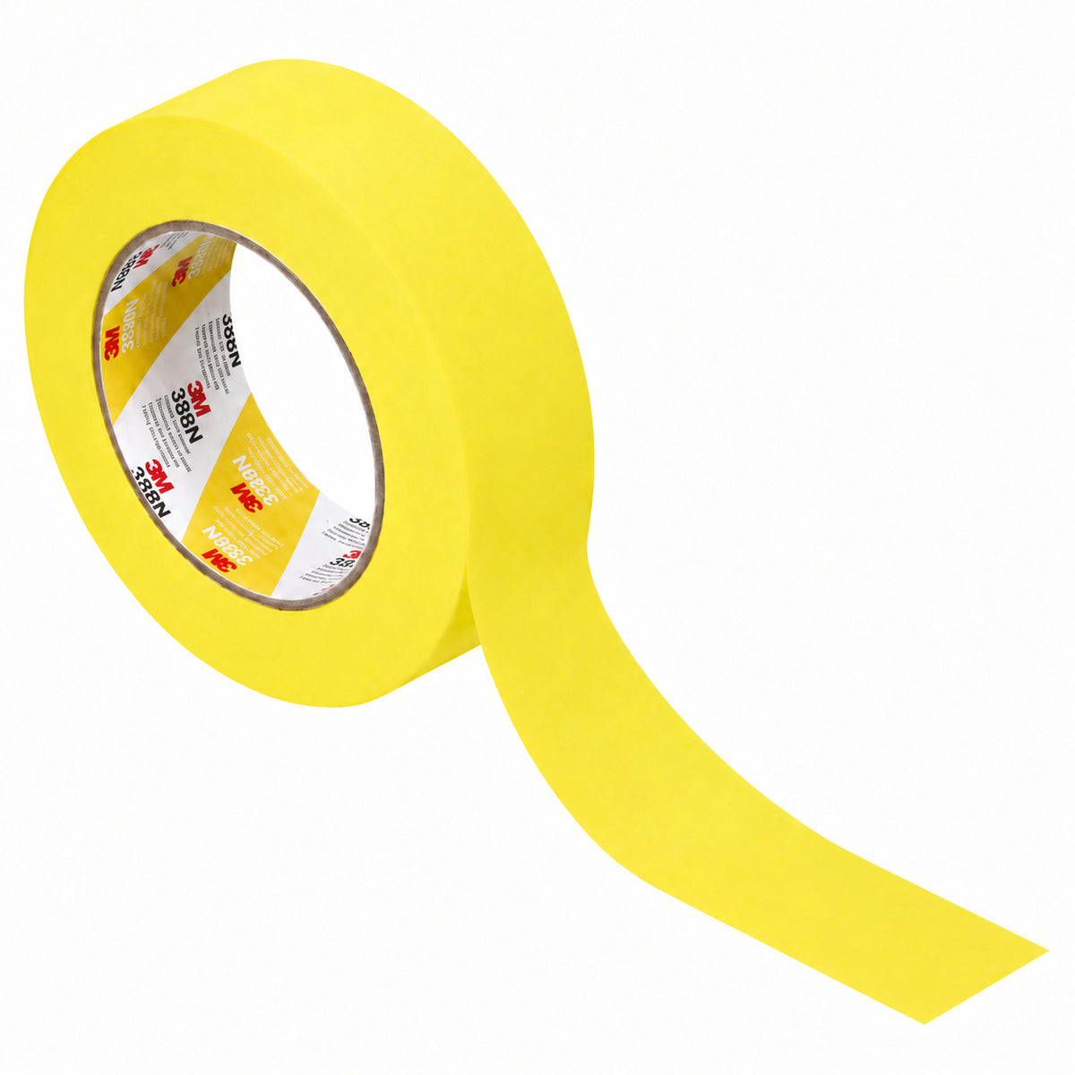 3M 06654 Yellow Automotive Masking Tape – 1-1/2 in × 180 ft (36 mm × 55 m)