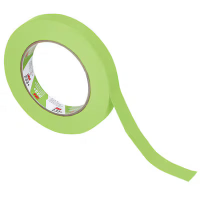 3M™ Performance Green Masking Tape 233+, 3/4" (18 mm x 55 m), 48/Case, 3M.26334