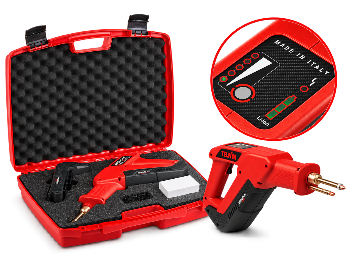 Car Dent Puller (Battery Operated) - Telwin 828130 - Spot-Welding Dent Puller