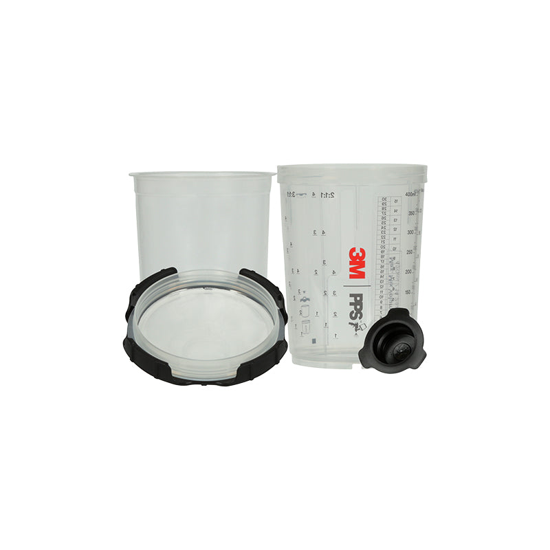 3M™ PPS™ Series 2.0 Spray Cup System Kit, 26112, Midi (13.5 fl oz, 400 mL), 200 Micron Filter