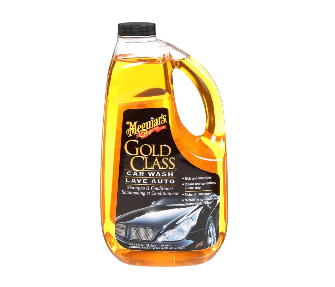 Meguiar’s® Gold Class™ Car Wash Shampoo & Conditioner G7164C, 64 fl. oz. (1.89 L), 6/Case
