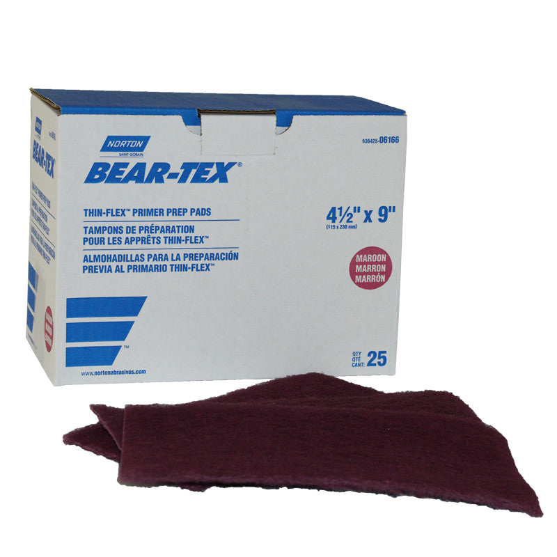 4-1/2" x 9" Thin-Flex Scuff Pads Primer Prep, 25/pack
