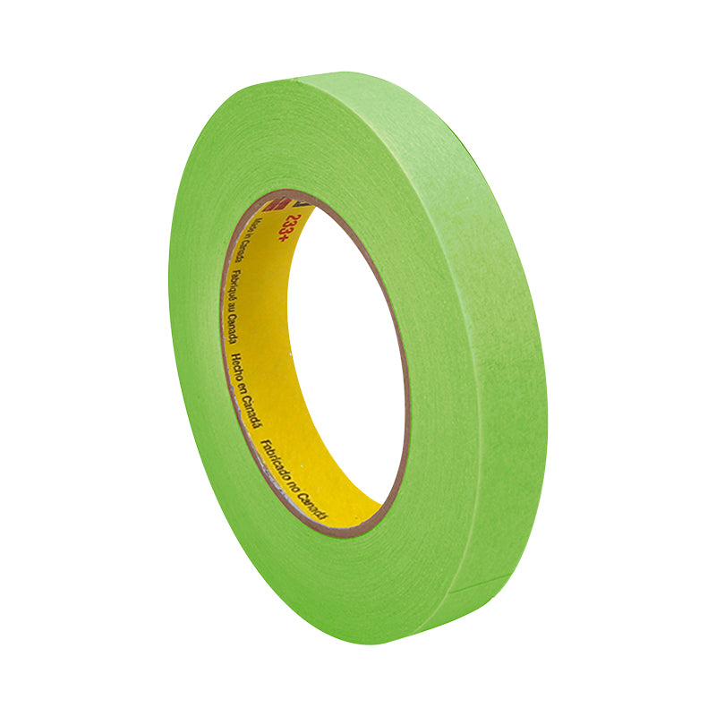 Scotch Performance Green Masking Tape 233+, 3/4" (18 mm x 55 m), 48/Case, 26334
