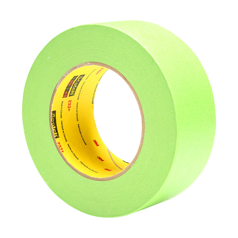 Scotch Performance Green Masking Tape 233+, 1.5" (36 mm x 55 m), 16/Case, 26338