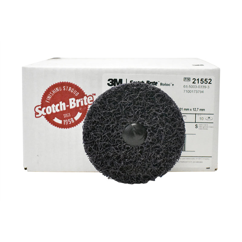 Scotch-Brite Roloc+Clean and Strip XT Pro Disc, TR+, S XCS, 4 in x 0.5 in (10/CASE)
