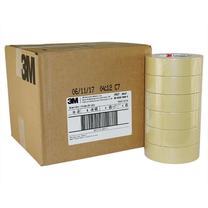 Automotive Masking Tape 2308, 06547, 36 mm x 55 m, 24/Case