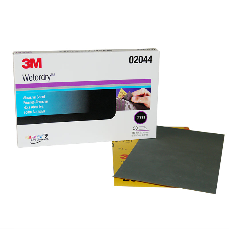 Wetordry Abrasive Sheet 401Q, 2000, 5 1/2 in x 9 in , 50 Sheets/Carton