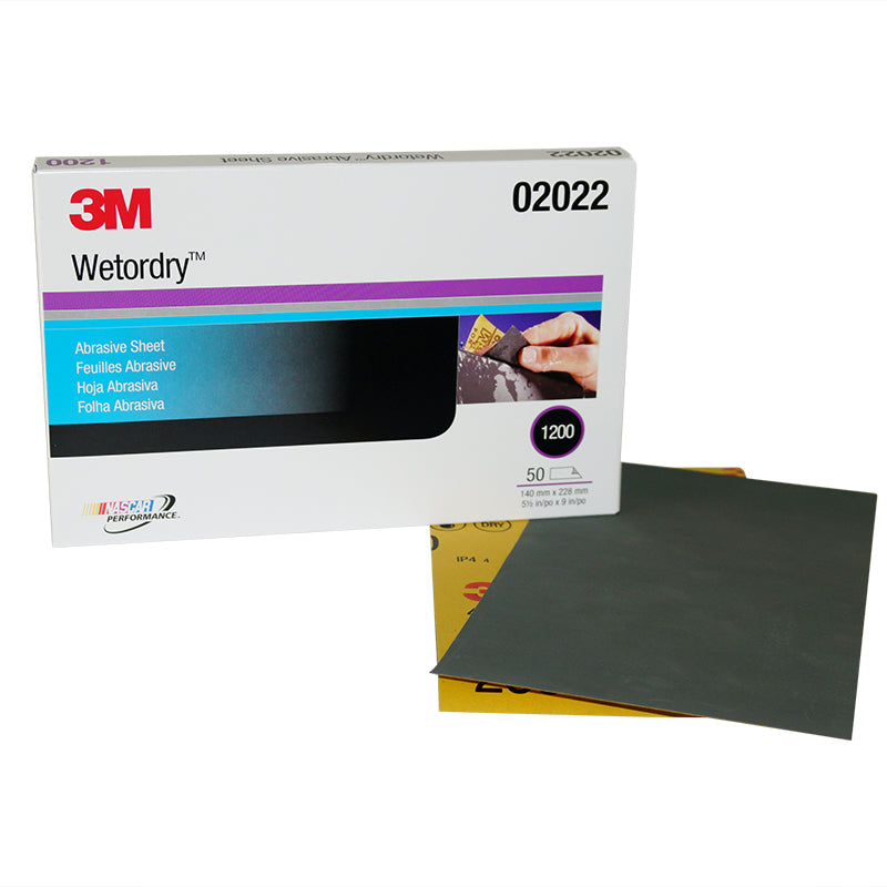 Wetordry,Abrasive Sheet 401Q, P1200, 5 1/2 in x 9 in , 50 Sheets/Carton