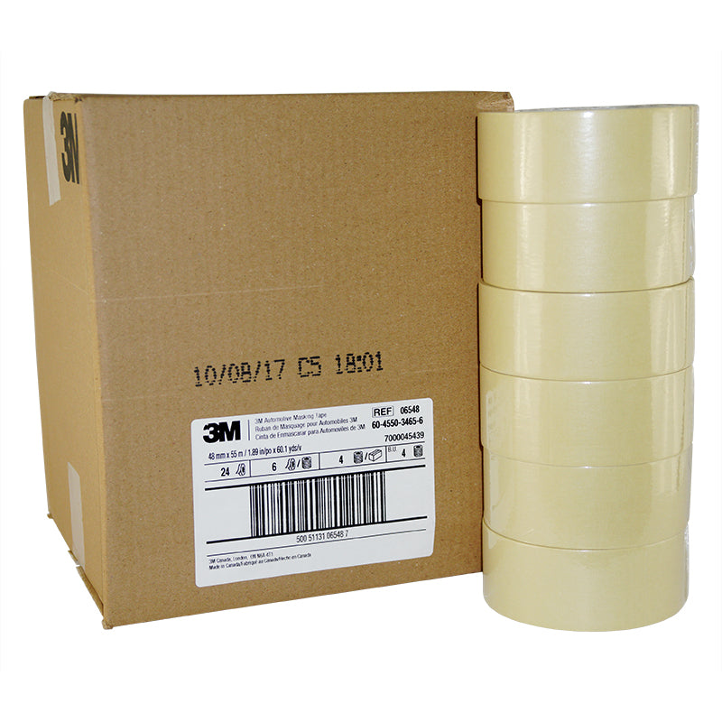 Automotive Masking Tape 2308, 06548, 48 mm x 55 m, 24/Case